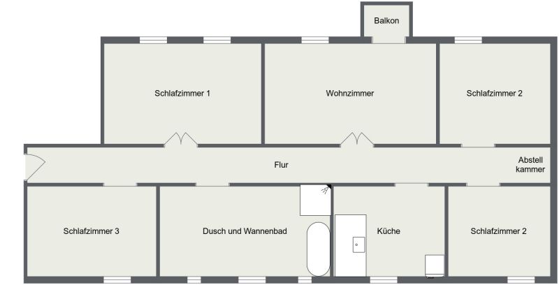 Küche der Wohnung